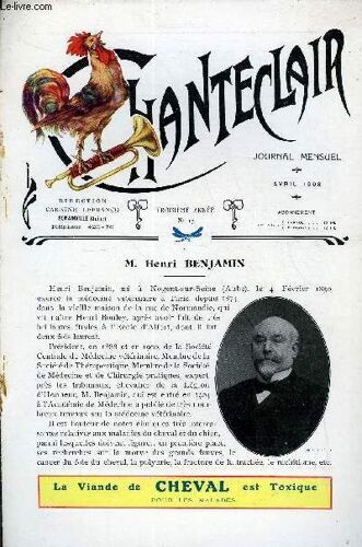 Chanteclair N° 17 - M. Henri Benjamin, Quand Il Etait Petit Par Henri Lavedan