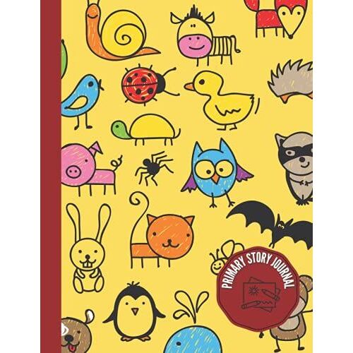 Animals Pattern: Primary Journal K-2nd Grade, Storybook Writing Composition Notebook Journal, 8.5x11, 120 Pages