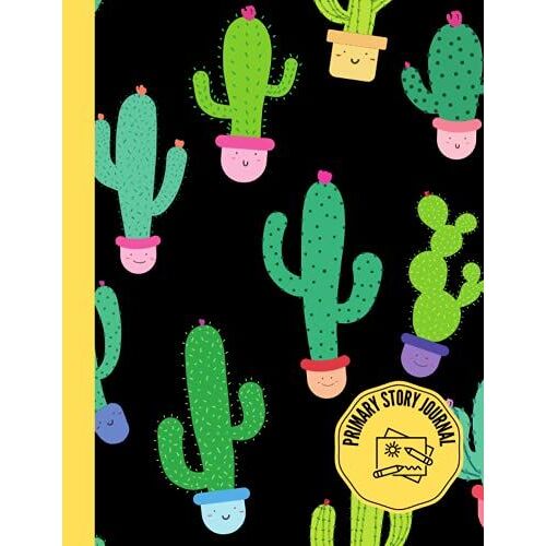 Cactus: Primary Journal K-2nd Grade, Storybook Writing Composition Notebook Journal, 8.5x11, 120 Pages