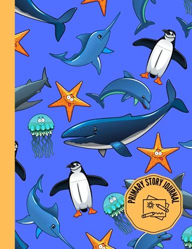 Sea And Fun: Primary Journal K-2nd Grade, Storybook Writing Composition Notebook Journal, 8.5x11, 120 Pages