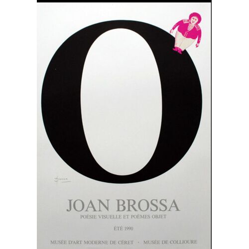 Joan Brossa Affiche D Exposition 1990 Ceret 
