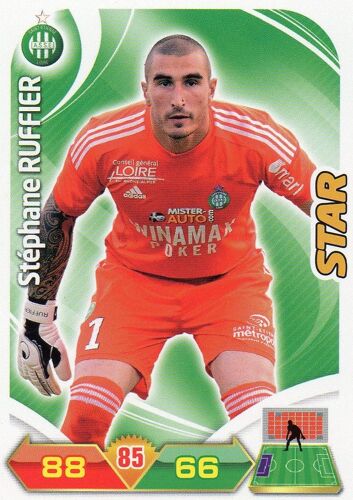 Carte Panini Adrenalyn Xl 2012 / 2013 - Stephane Ruffier - Star - Saint Etienne