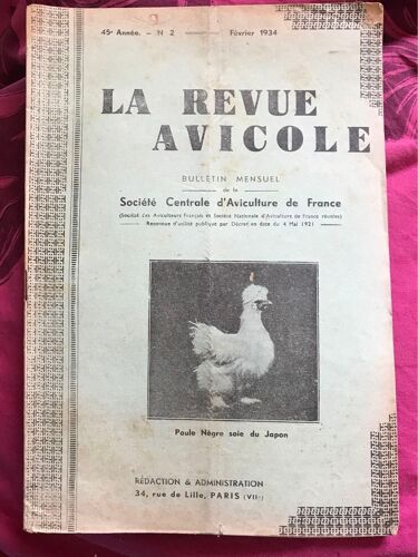 La Revue Avicole Février 1934