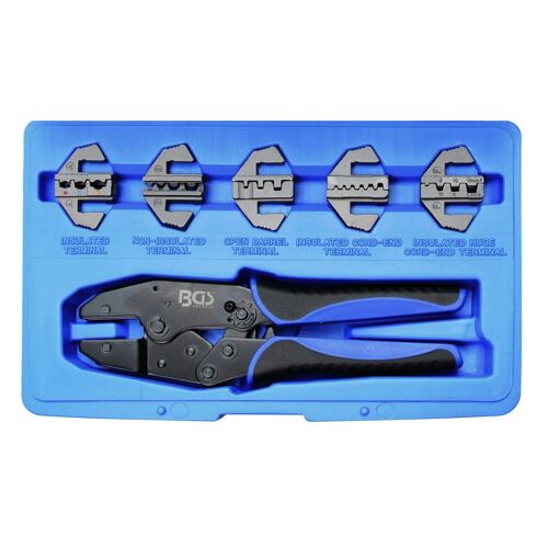 BGS 1410 jeu de pince à sertir pince à cosse 6 pièces avec coffret