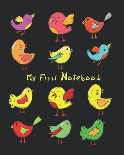 My First Notebook: Abc Writing Practice, A Wider Ruled Notebook For Kids Thoughts, Doodles & Fun For Kindergarten & Preschool - Children's Journal, 4-10 Years