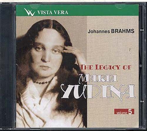 Maria Yudina Vol. V : Variations Et Fugue Opus 24, Rapsodia Opus 79, Quatuor No. 2 Avec Piano