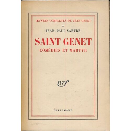 Saint Genet Comedien Et Martyr