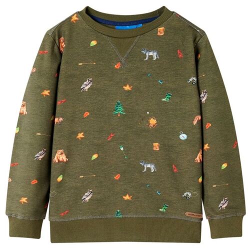 Sweatshirt Pour Enfants Kaki 116