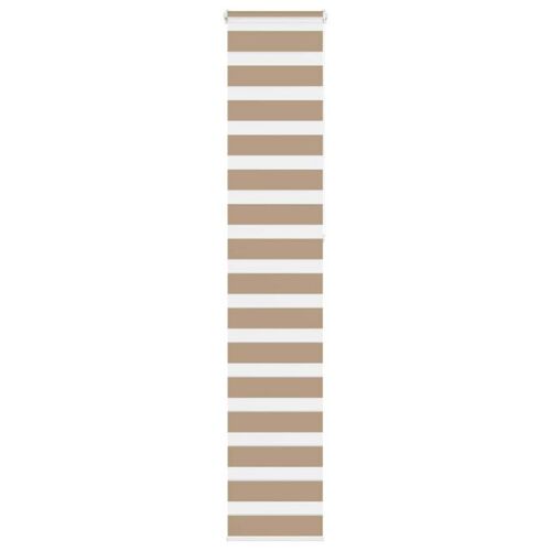 Vidaxl Store Zèbre Marron Sable Largeur Du Tissu 45,9 Cm Polyester
