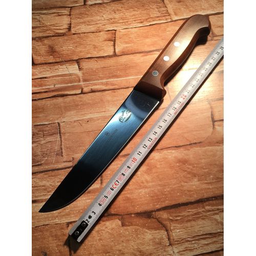 Couteau Victorinox Modèle Boucher Manche En Bois Massif 