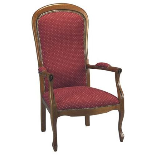 Voltaire Bordeaux Moucheté Beige En Hêtre Massif Teinté Merisier