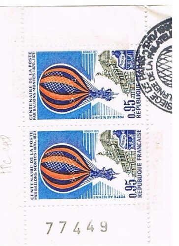 Timbre : 1971 Centenaire De La Poste Par Ballons Montés (1870-1871)