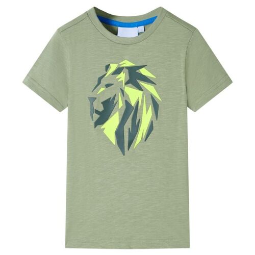 T-Shirt Pour Enfants Kaki Clair 116