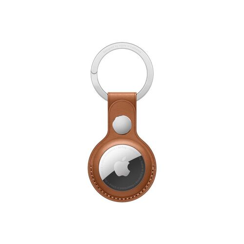 Apple - Porte-clés pour étiquette Bluetooth anti-perte - marron selle - pour AirTag