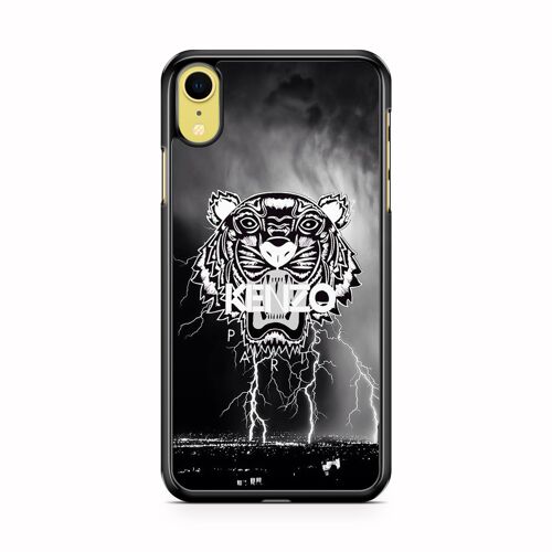 Coque Fifrelin rigide noire pour iPhone XR Kenzo Paris Tigre Ref 8594