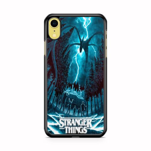 Coque Fifrelin Rigide Noire Pour Iphone Xr Stranger Things Affiche Netflix 2 Ref 8654