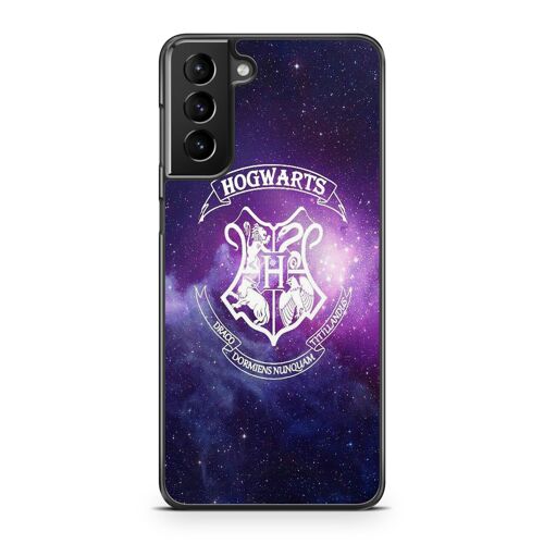 Coque Fifrelin rigide noire pour Samsung Galaxy S21 Hogwarts Poudlard Harry Potter Galaxie Ref 9048