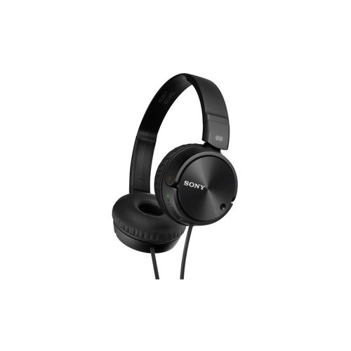 Sony MDR-ZX110NA - Écouteurs avec micro - circum-aural - filaire - Suppresseur de bruit actif - jack 3,5mm - noir