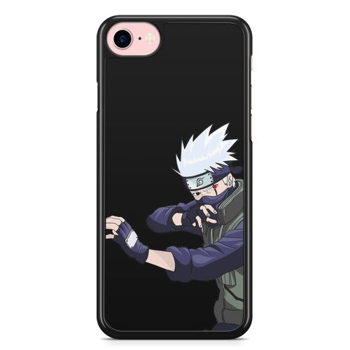 Coque Fifrelin Rigide Noire Pour Iphone 6 Et 6s Naruto Itachi Kakashi Ref 8333