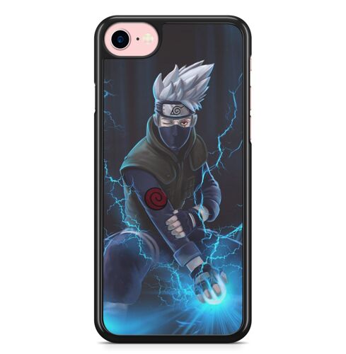 Coque Fifrelin rigide noire pour iPhone 6 et 6S Naruto Shippuden Kakashi Itachi 7 Ref 8348