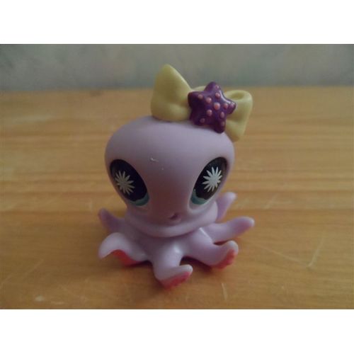 Poulpe Violet Noeud Jaune Petshop