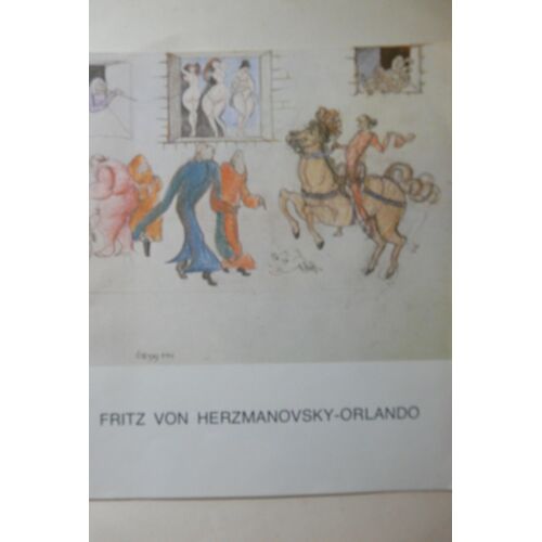 Plaquette Expo Fritz Von Herzmanovsky-Orlando 1877-1954 