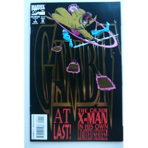 Gambit At Last The Cajun X-Man In His Own - Marvel Comics 1 Dec