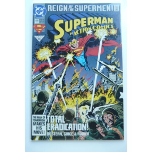 Reign Of The Supermen Superman In Action Comics Total Eradication - Dc Comic 690 Aug 93