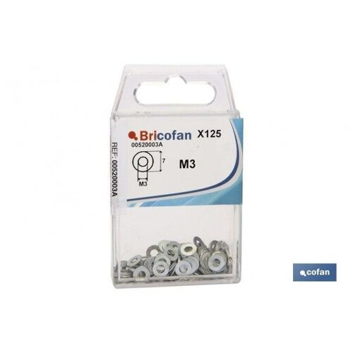 Rondelles plates BL 200 UDS DIN-125 M-3 Z Pack 12 pcs