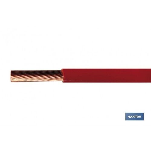 ROULEAU CÂBLE H07V-K 1X15MM2 ROUGE 100M