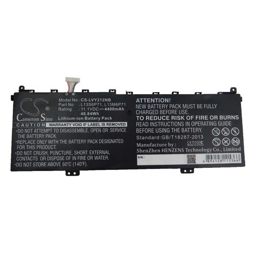 vhbw Li-Ion Batterie 4400mAh (11.1V) pour ordinateur portable, Notebook Lenovo Yoga 2 13 comme L13M6P71, L13S6P71.