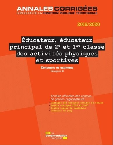 Educateur, Éducateur Principal De 2e Et 1re Classe Des Activités Physiques Et Sportives - Concours Et Examens