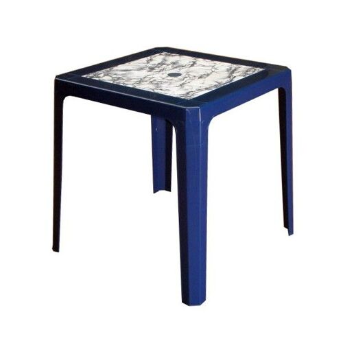 Table Empilable 70x70 Cm Marbre Bleu 4025