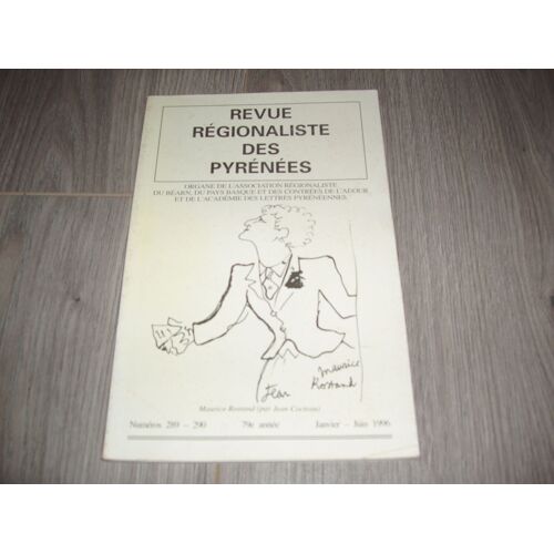 Revue Regionaliste Des  Pyrenées  N ° 289/290 De 1996