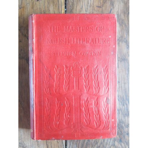 The Masters Of English Literature De Gwynn Stephen. Macmillan And Co. 1908