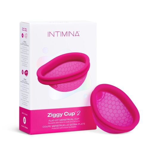 Ziggy Cup 2 DIntimina  Une Nouvelle Génération De Disque Menstruel Réutilisable Ultrapla T (Taille B) 