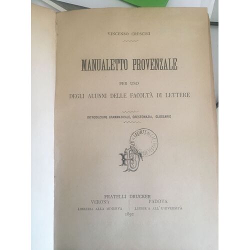 Manualetto Provenzale