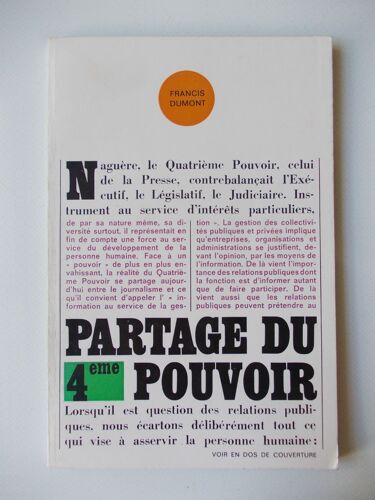 Partage Du Quatrieme Pouvoir