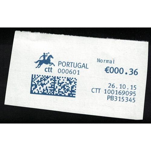 Portugal Ema Sur Fragment Datamatrix 26.10.2015 Pb315345 Guichet 000601