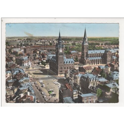 Carte Postale Armentieres 1966 Vue Panoramique En Volant Au Dessus De..... Nord