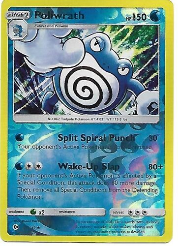 Carte Brillante Poliwrath 32/149 Edition 2017 Anglaise Sun & Moon