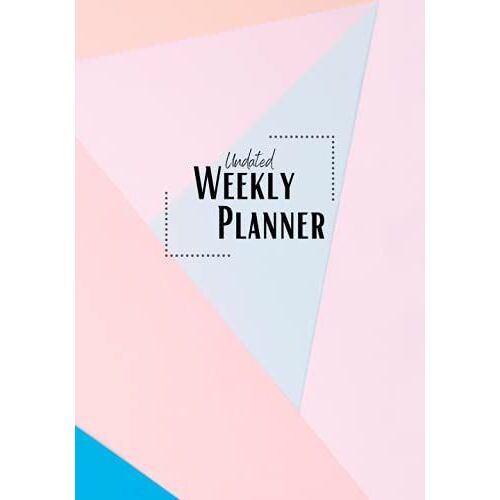 Undated Weekly Planner: Monthly And Weekly Vertical Organizer With Notes
