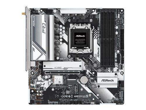ASRock A620M PRO RS WIFI - Carte-mère - micro ATX - Socket AM5 - AMD A620 Chipset - USB 3.2 Gen 1, USB-C 3.2 Gen 1 - Gigabit LAN, Wi-Fi 6 - carte graphique embarquée (unité centrale requise) -...