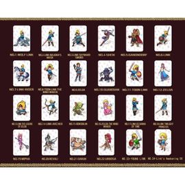 Lot De 24 Cartes De Jeu Nfc Pour La Légende De Zelda Breath Of The Wild Switch/Wii U Avec Support