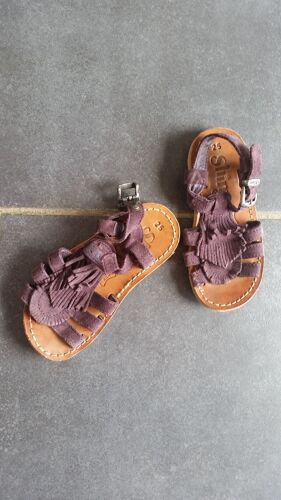 Sandales Violette Avec Franges 25