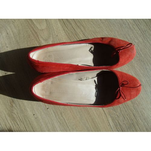 Ballerines Zara Woman Rouge P38