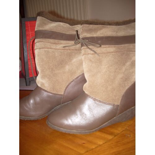 Bottes Marron Pointure 38 Talon Compensé  4,5cm