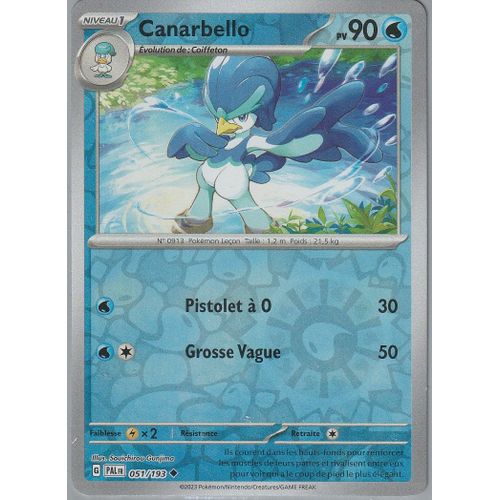 Carte Pokémon - Canarbello - 051/193 - Reverse - Ev2 Evolution À Paldea