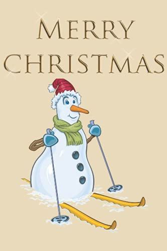 Merry Christmas: Blank Lined Notebook. Funny And Cute Gag Gift For Kids Birthday Gift For Men, Women, Daughter, Son, Girlfriend, Boyfriend, Best ... 120 Pages Glossy Cover Sketchbook Notebook