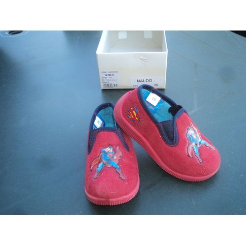 Pantoufles Garçon Rouge Superman Taille 25